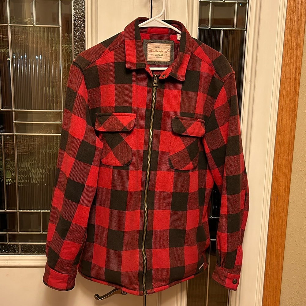 Weatherproof flannel jacket